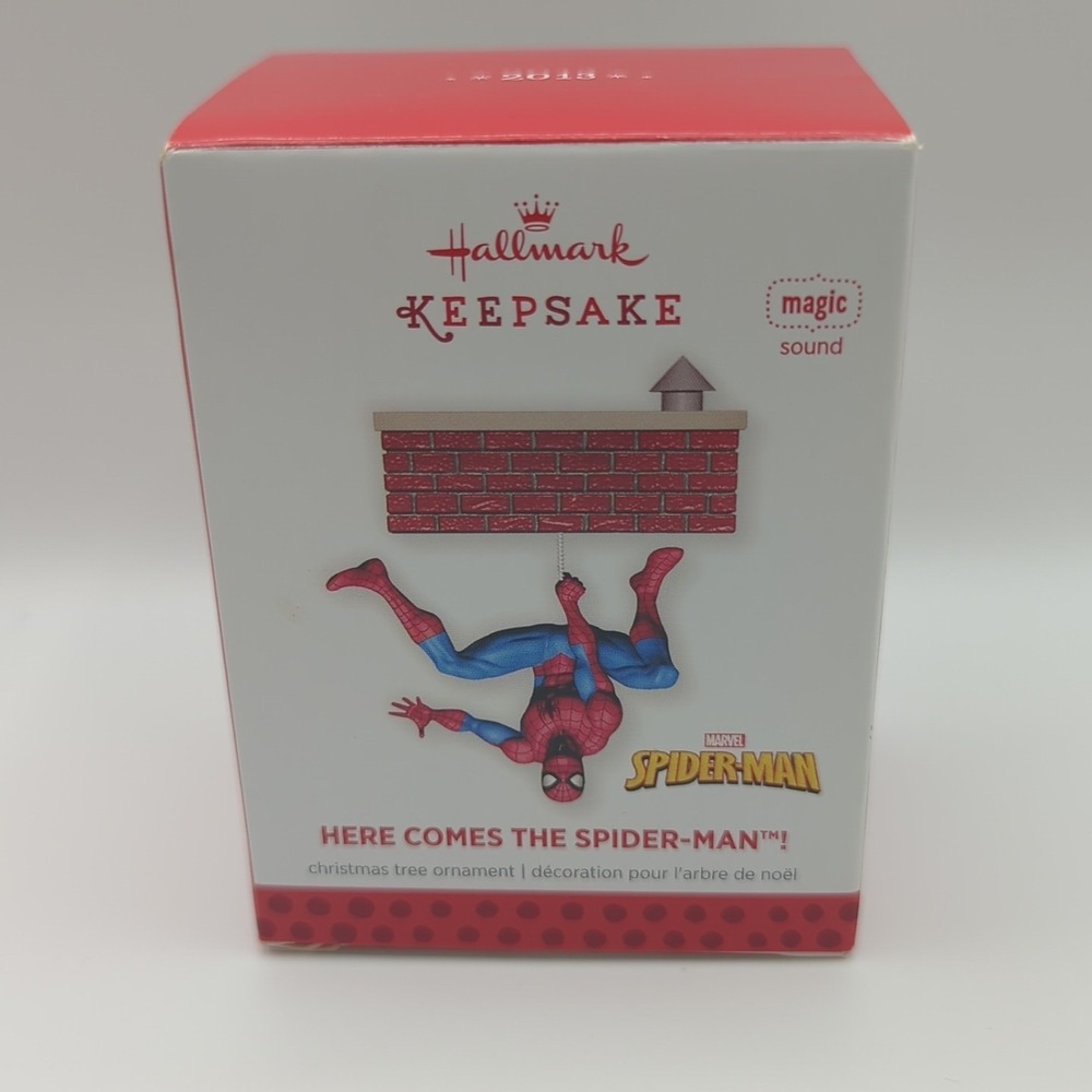 Hallmark Christmas Ornament‎ 2013 HERE COMES SPIDER-MAN Marvel MAGIC SOUND H71
